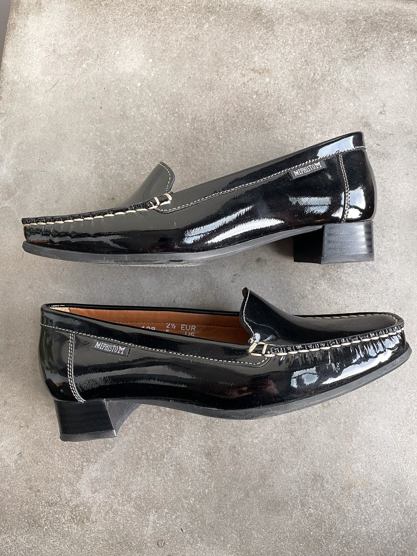 Mephisto Patent Leather Loafers—[W5]