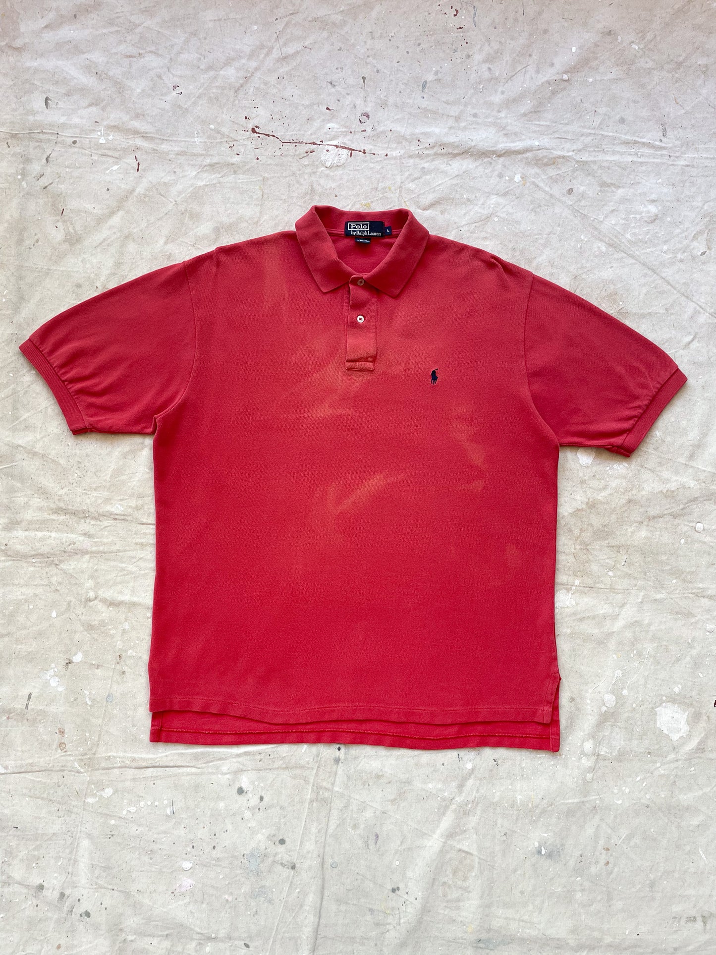 Bleached Ralph Lauren Polo Shirt—[L]