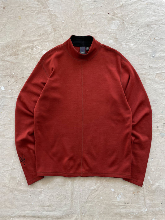 Ibex Wool Mockneck Sweater—[L]
