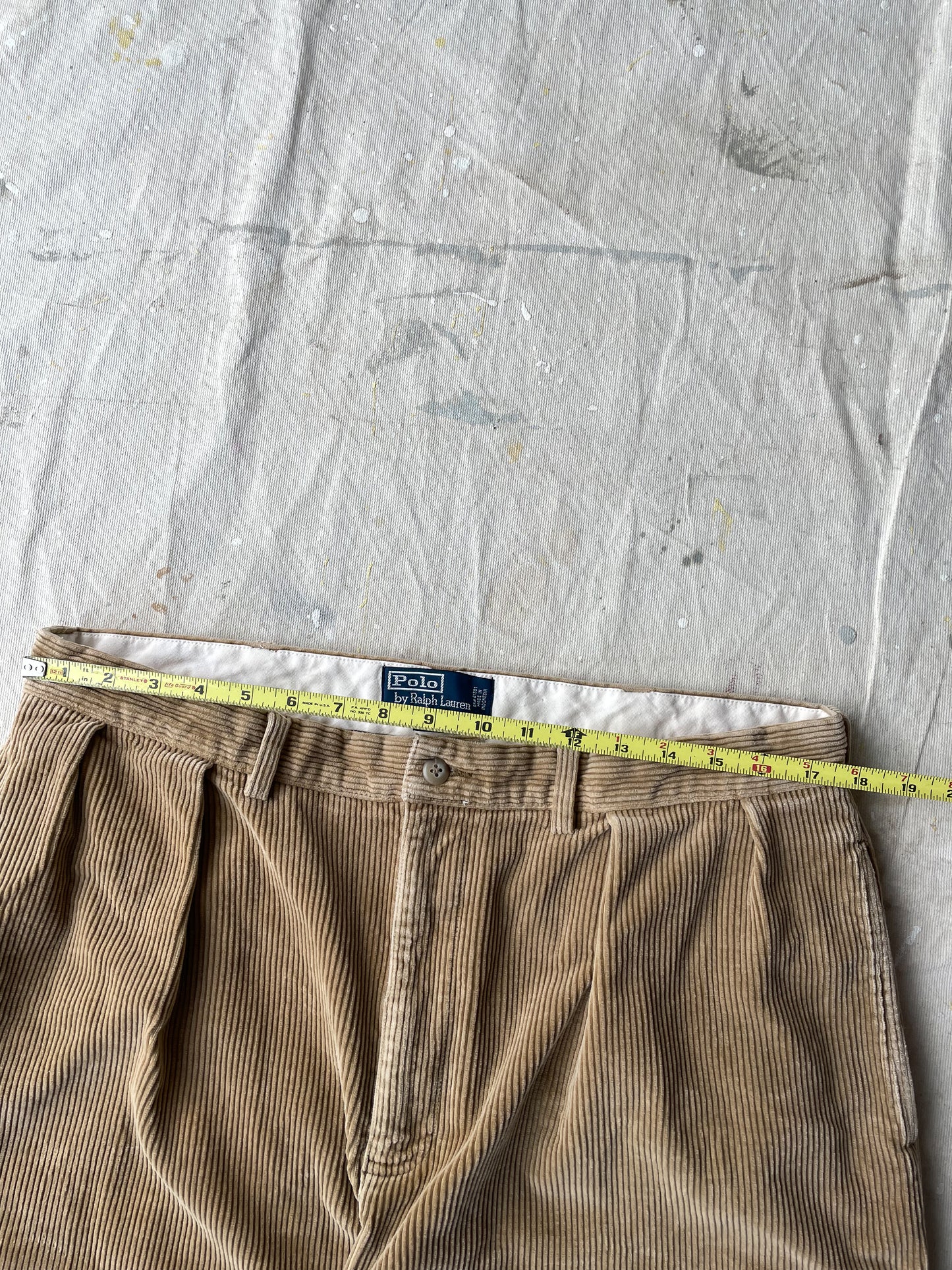 POLO RALPH LAUREN CORDUROY PANTS—TAN [36x30]