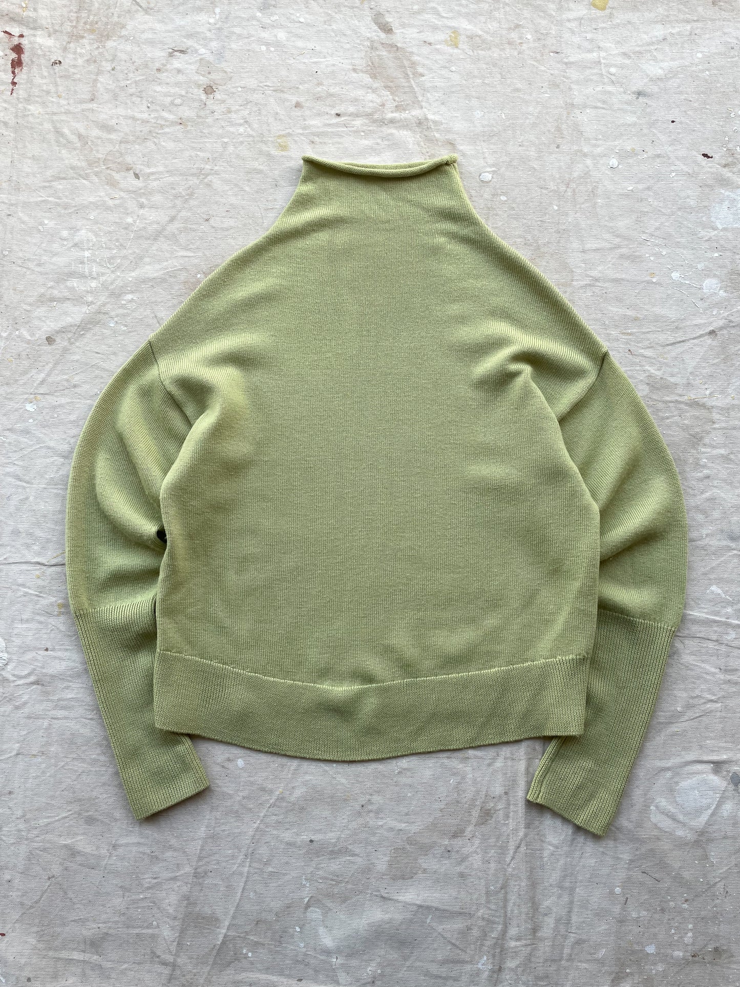 ROLLNECK SWEATER—PASTEL GREEN [S]
