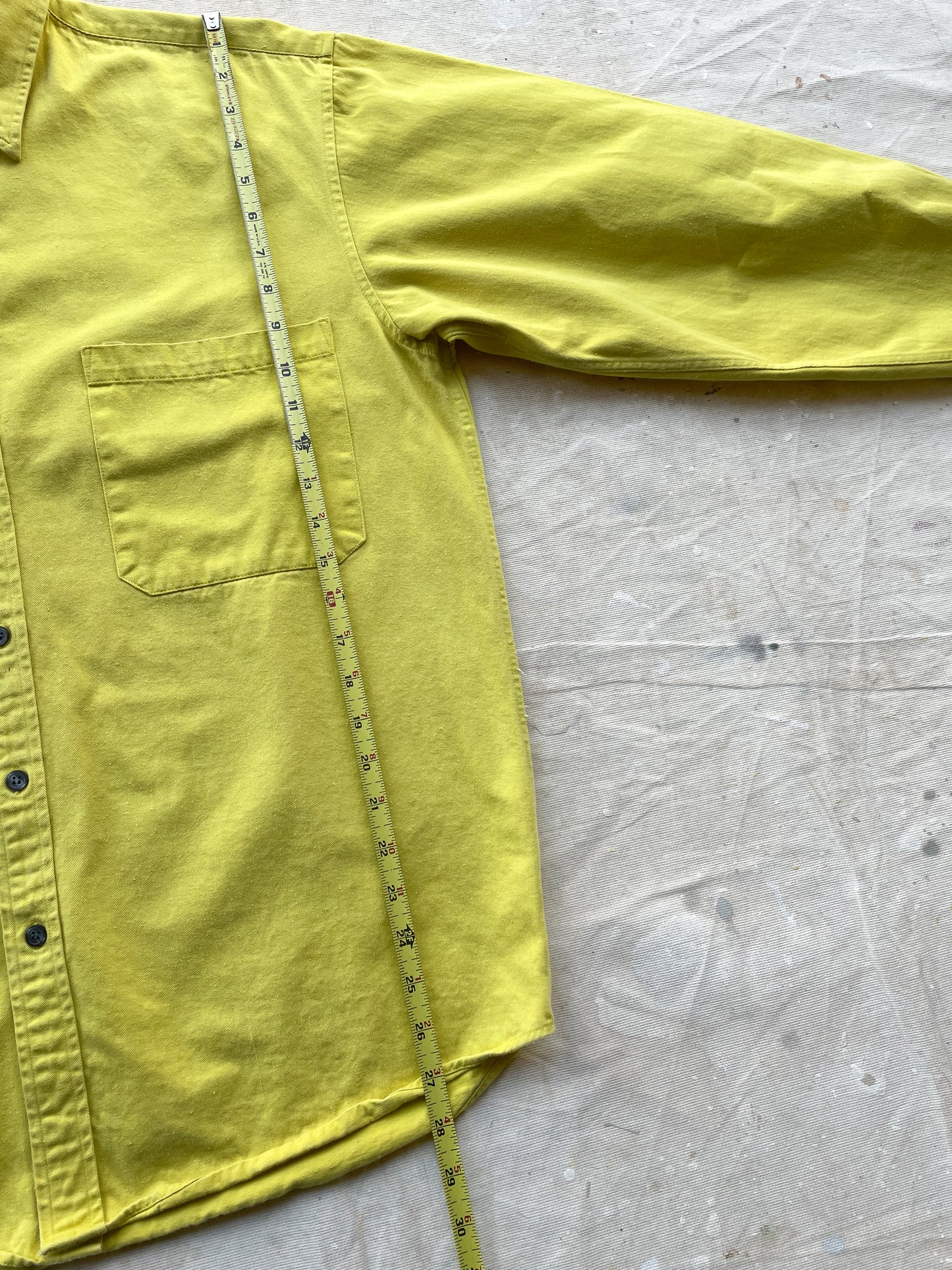 PAUL SMITH BUTTON UP SHIRT—YELLOW [L]