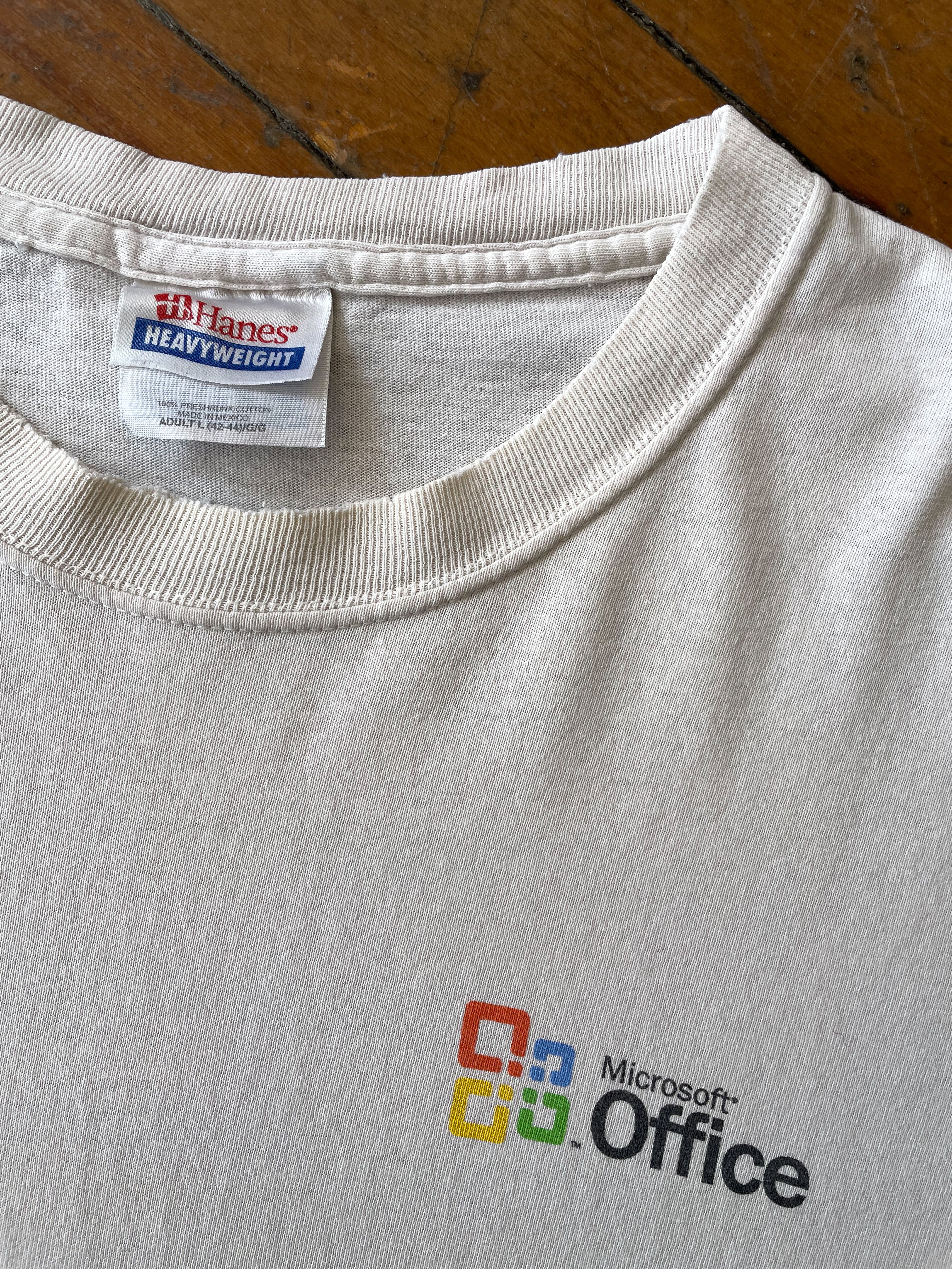 MICROSOFT OFFICE T-SHIRT—CREAM [L] – mahshu