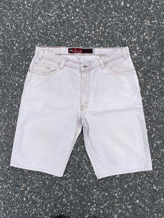 Levi's Silvertab White Wash Jean Shorts—[36]