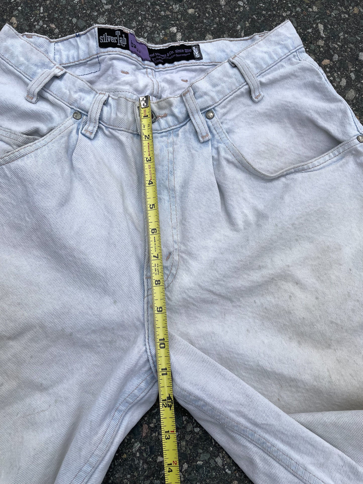 Levi's Silvertab Baggy Cutoff Jean Shorts—[30]