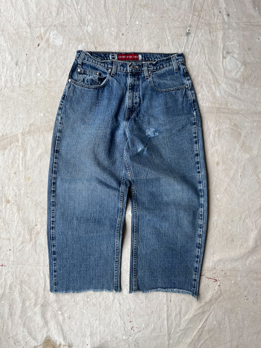 90's Levi's Silvertab Jeans Loose Wide Leg Cut Off Jeans—[31X26]