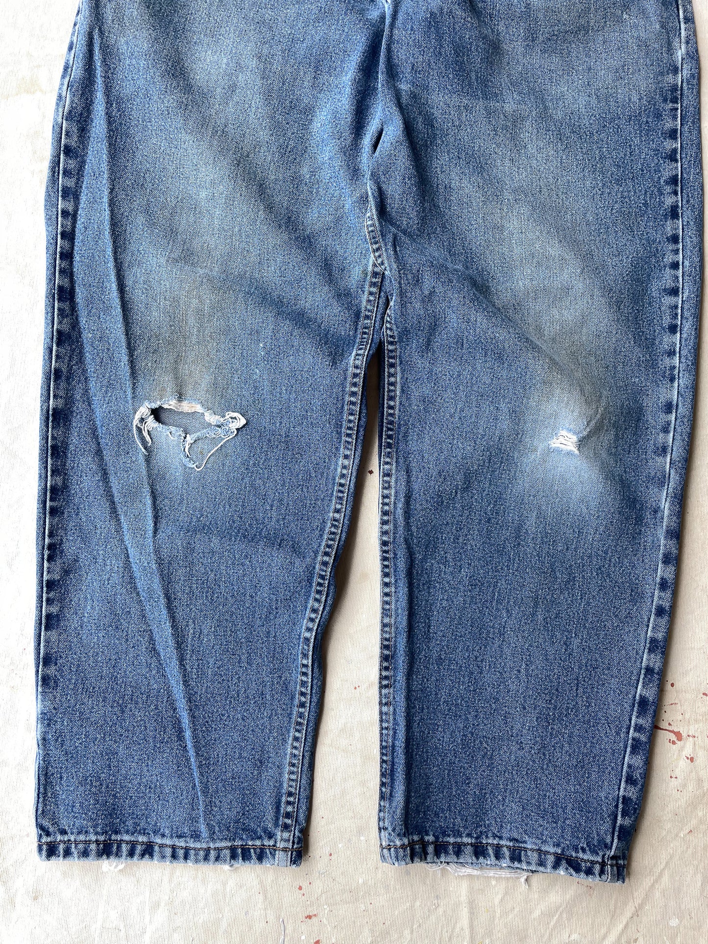 90's Levi's Silvertab Ripped Baggy Jeans—[36X32]