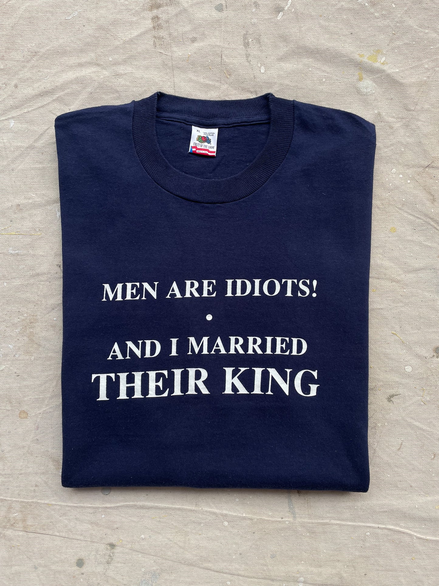 90's Men Are Idiots T-Shirt—[XL]