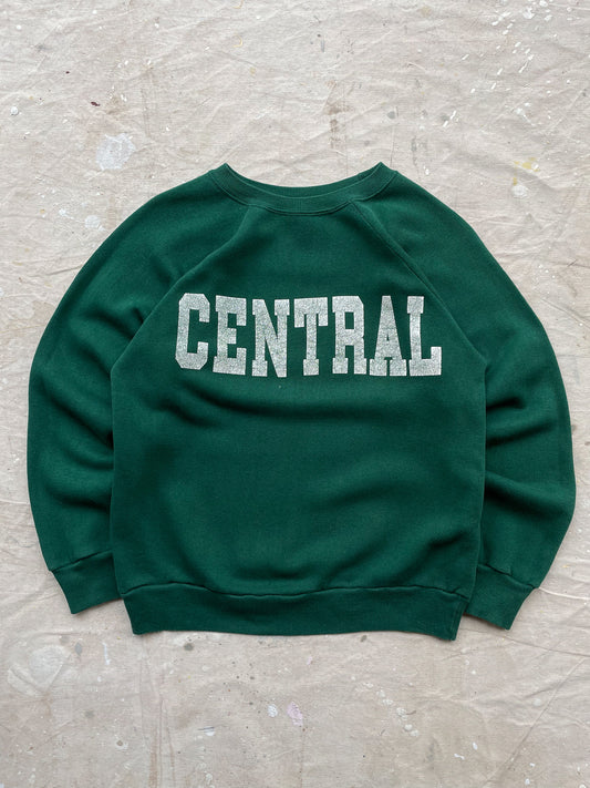 80's Champion "Central" Crewneck in Green