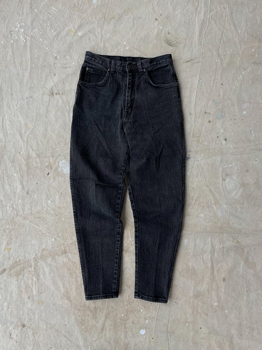 High-Rise Black Wash Jeans—[26X27]