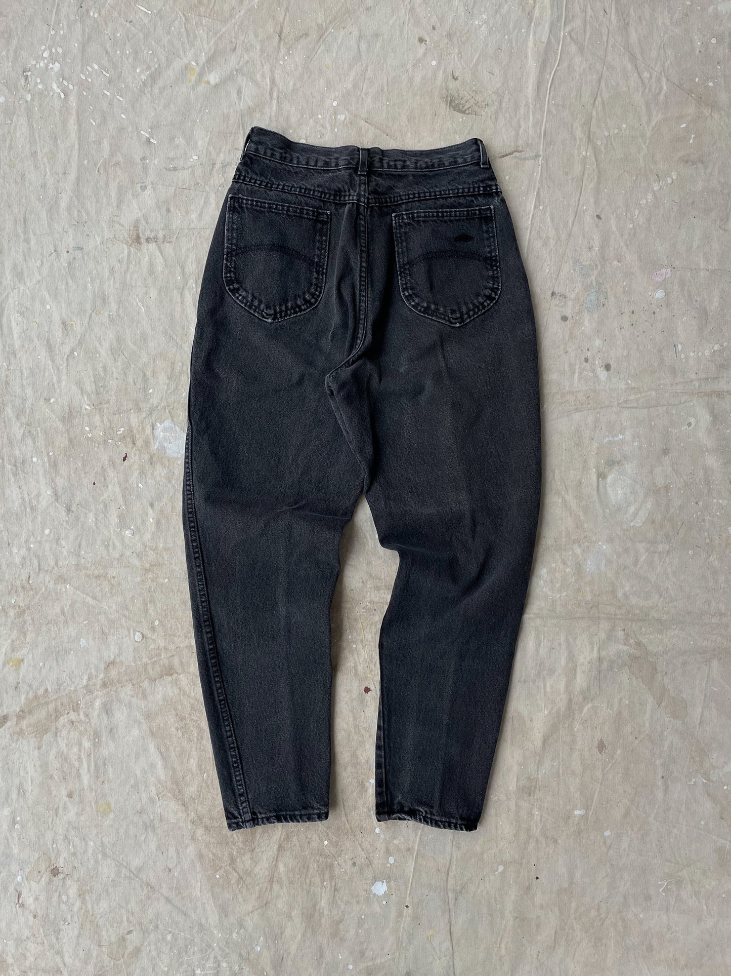 Chic Black Wash High-Rise Jeans—[27X28]