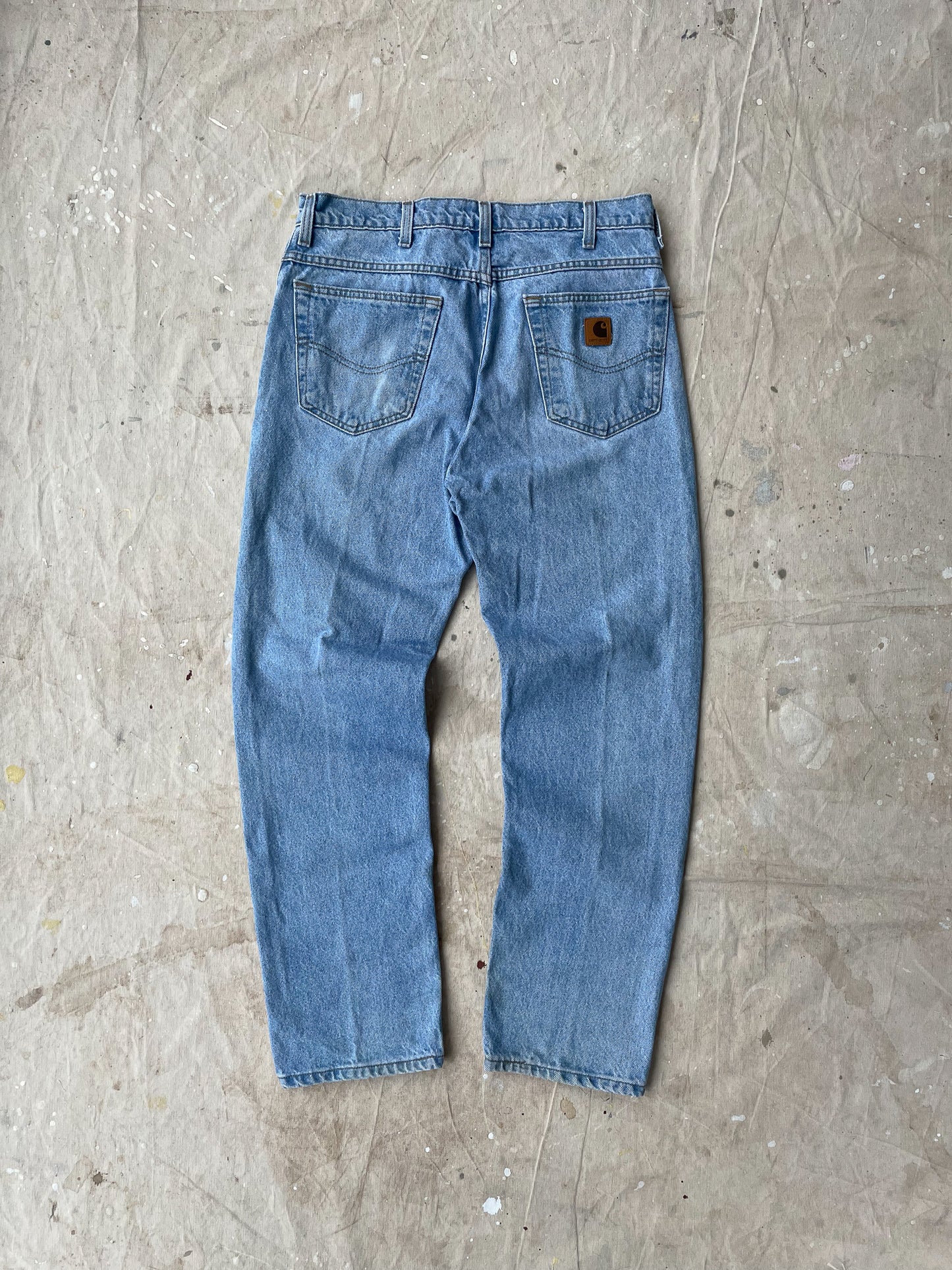 Carhartt Light Wash Blue Jeans—[34X30]