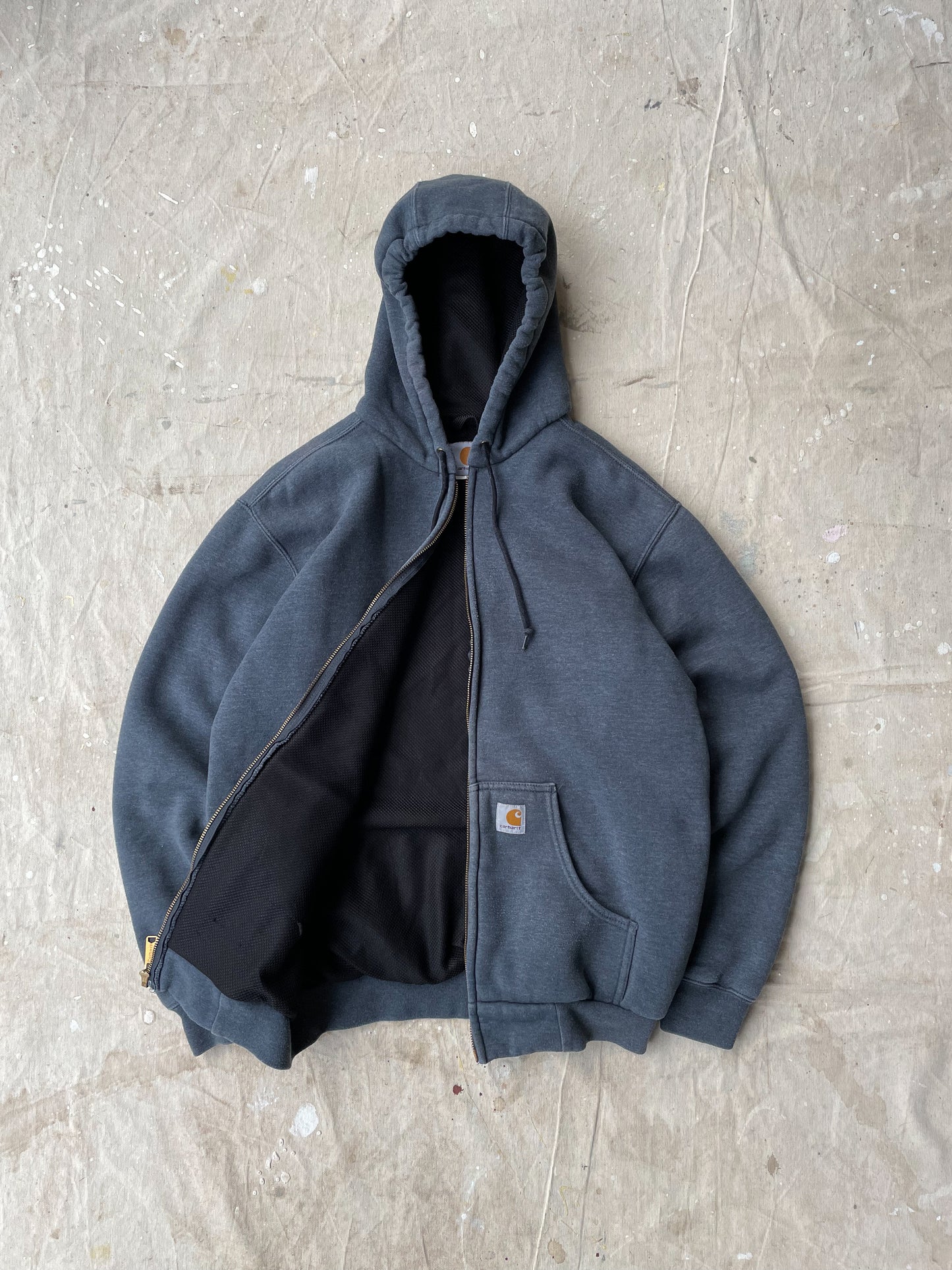 Vintage Carhartt Thermal Lined Zip Hoodie—[L]