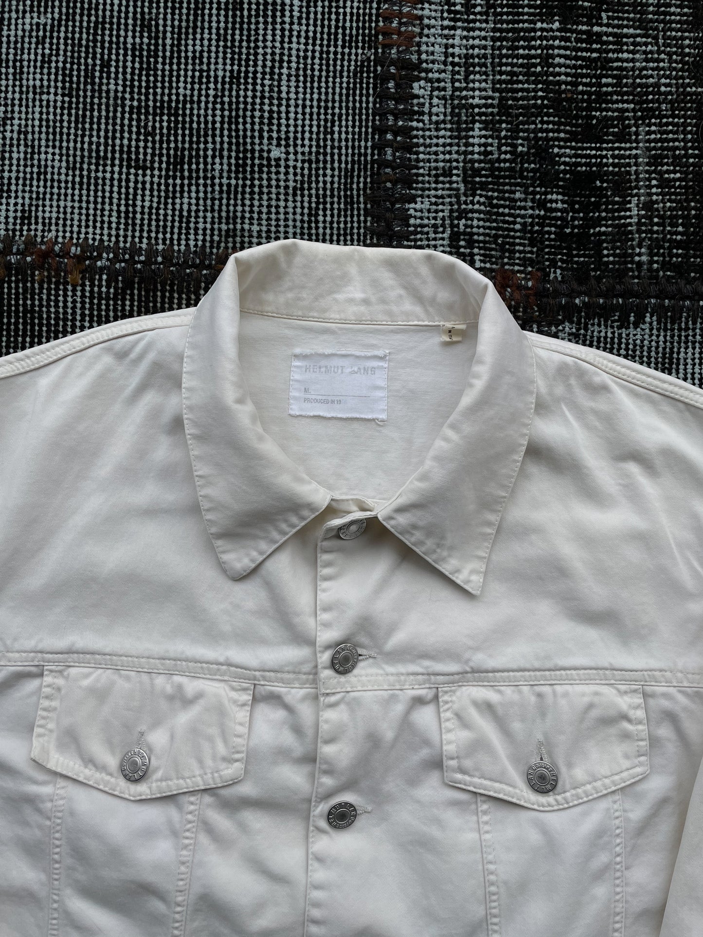 Helmut Lang 1998 Archive White Denim Jacket—[M]