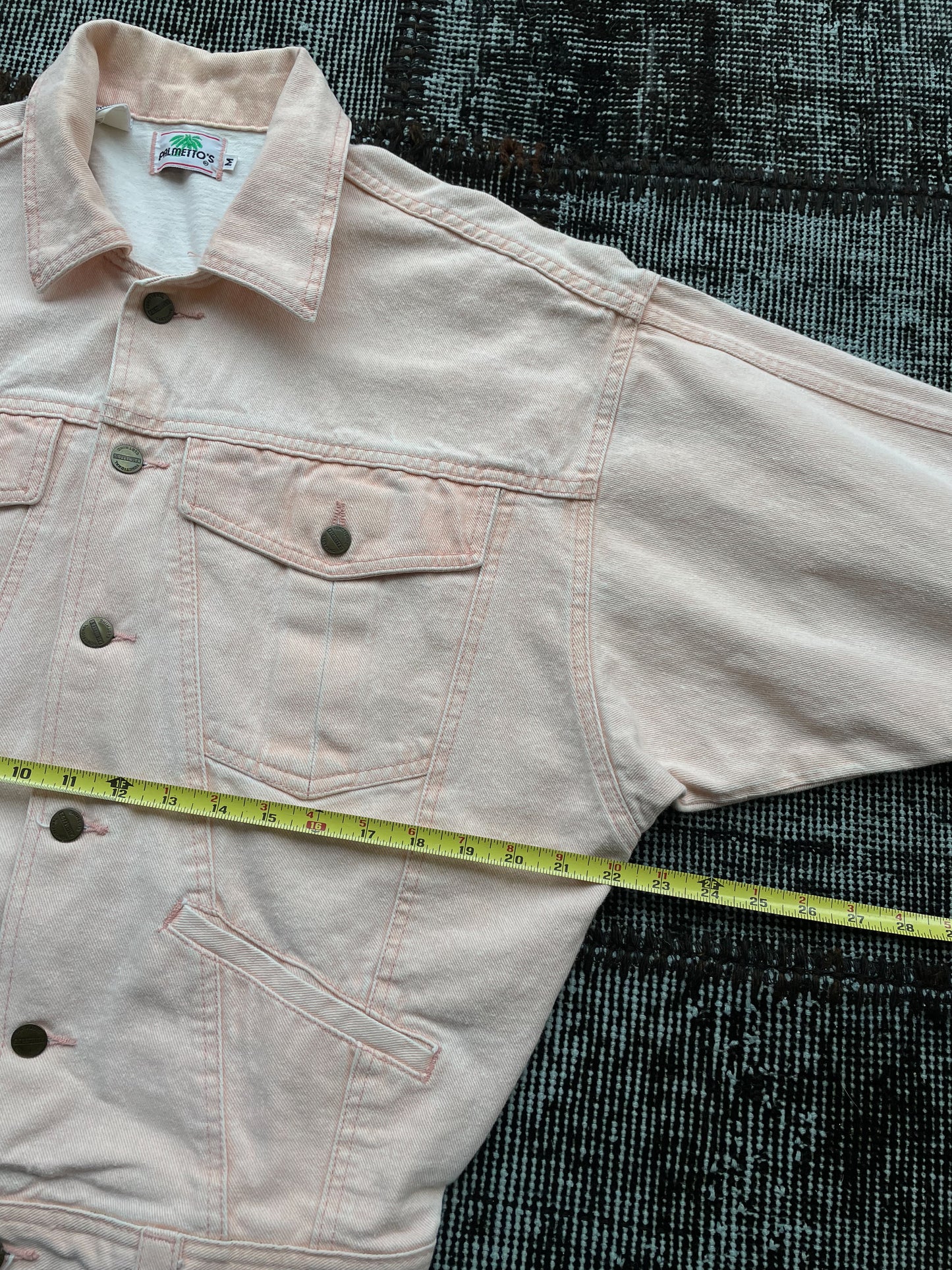 Pale Pink Trucker Jacket—[M]