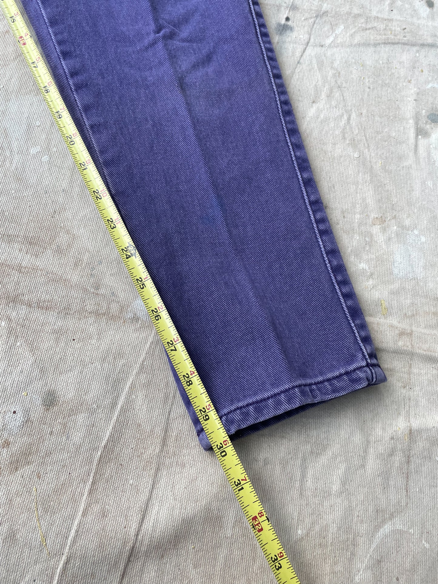 High-Rise Purple Jeans—[28X30]