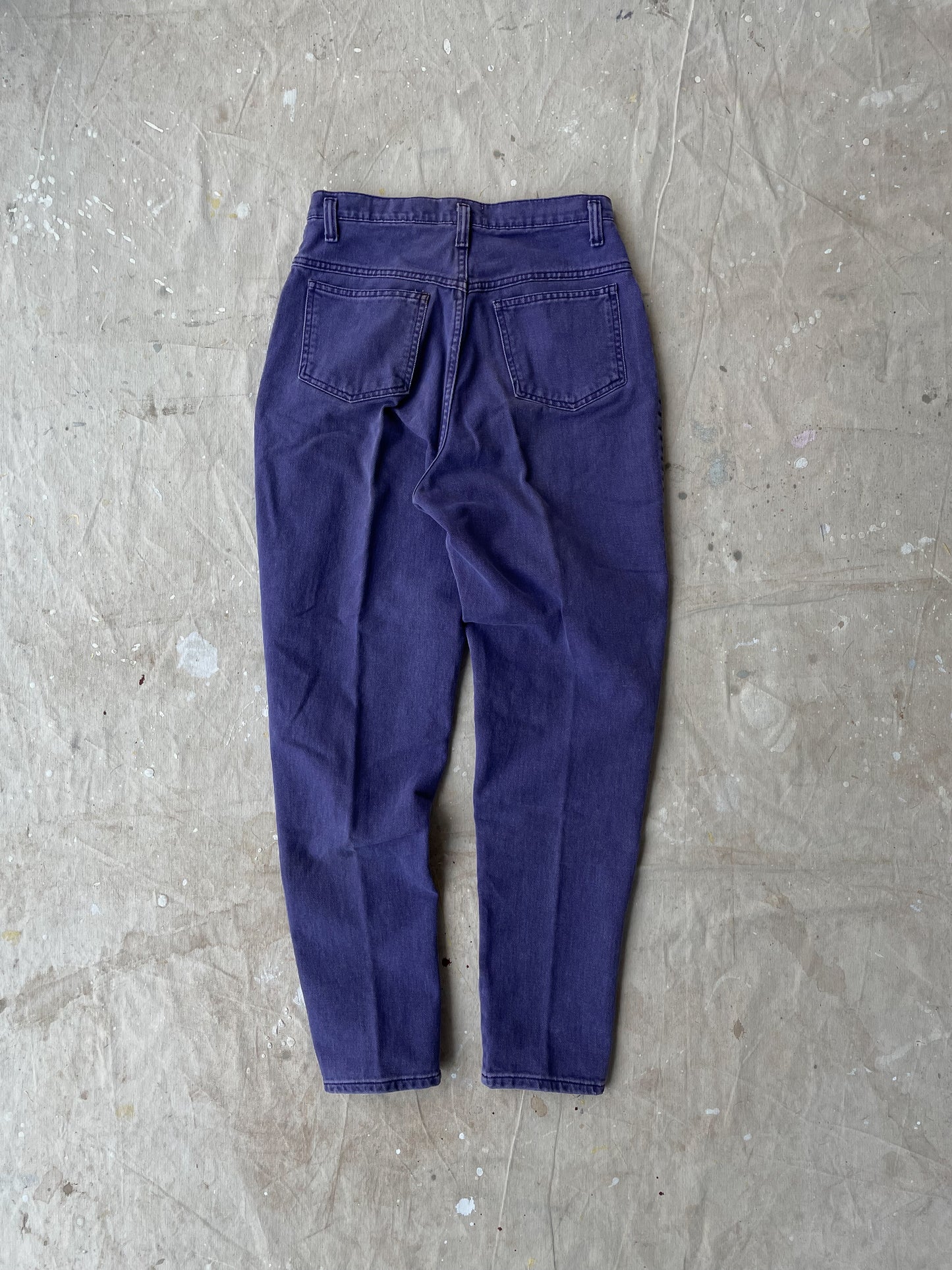 High-Rise Purple Jeans—[28X30]