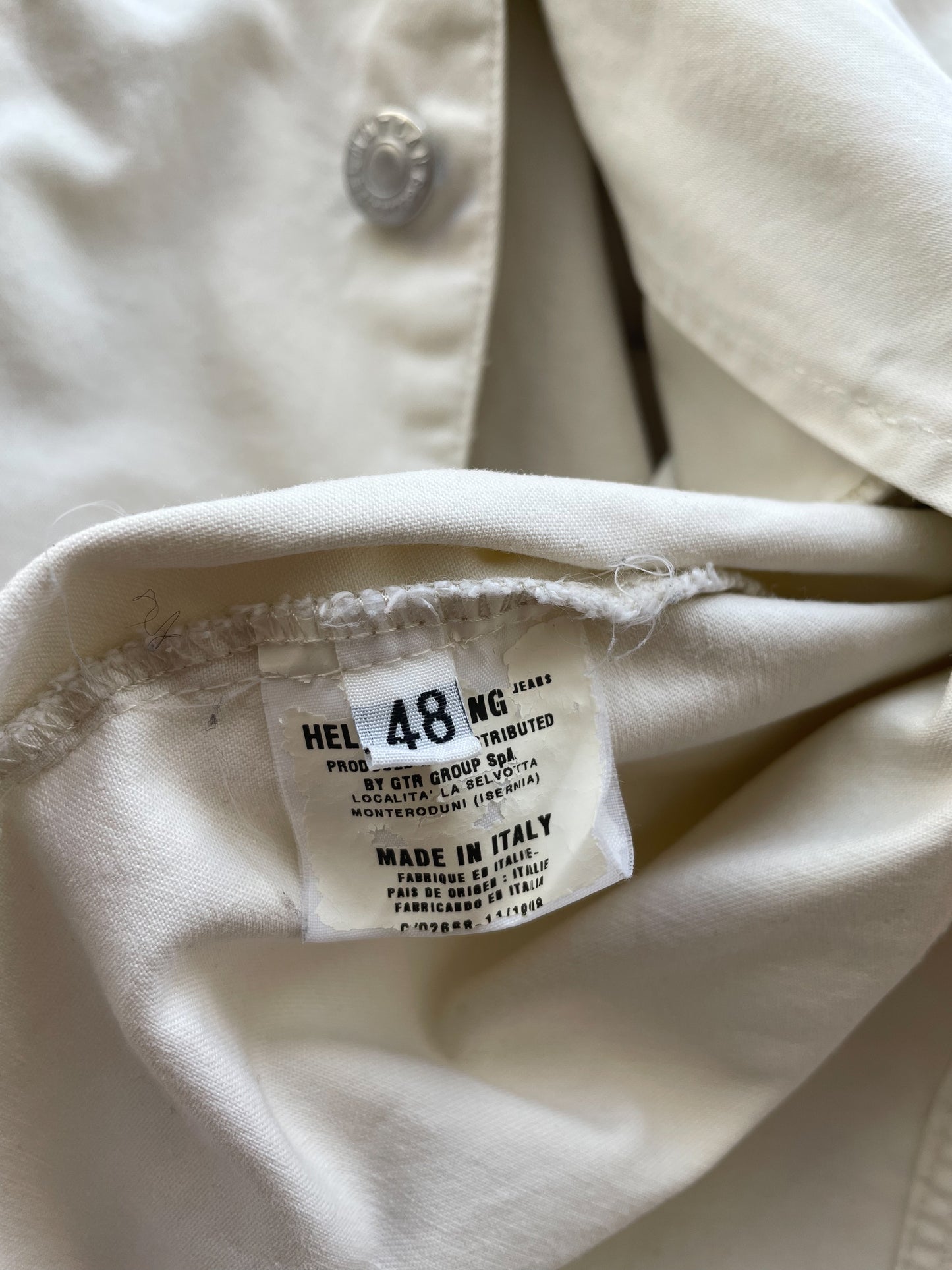 Helmut Lang 1998 Archive White Denim Jacket—[M]