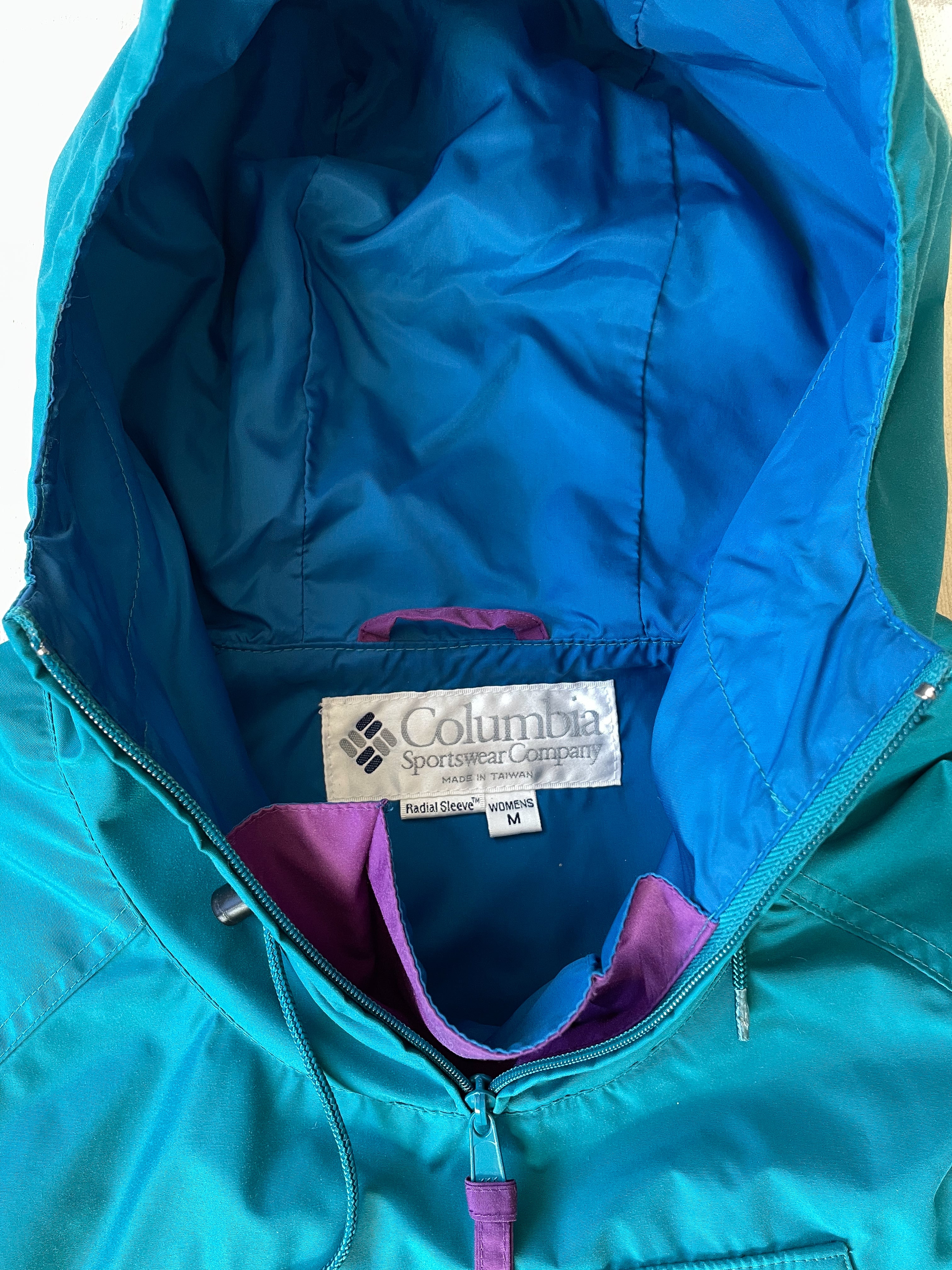 COLUMBIA ANORAK JACKET—TEAL [M]