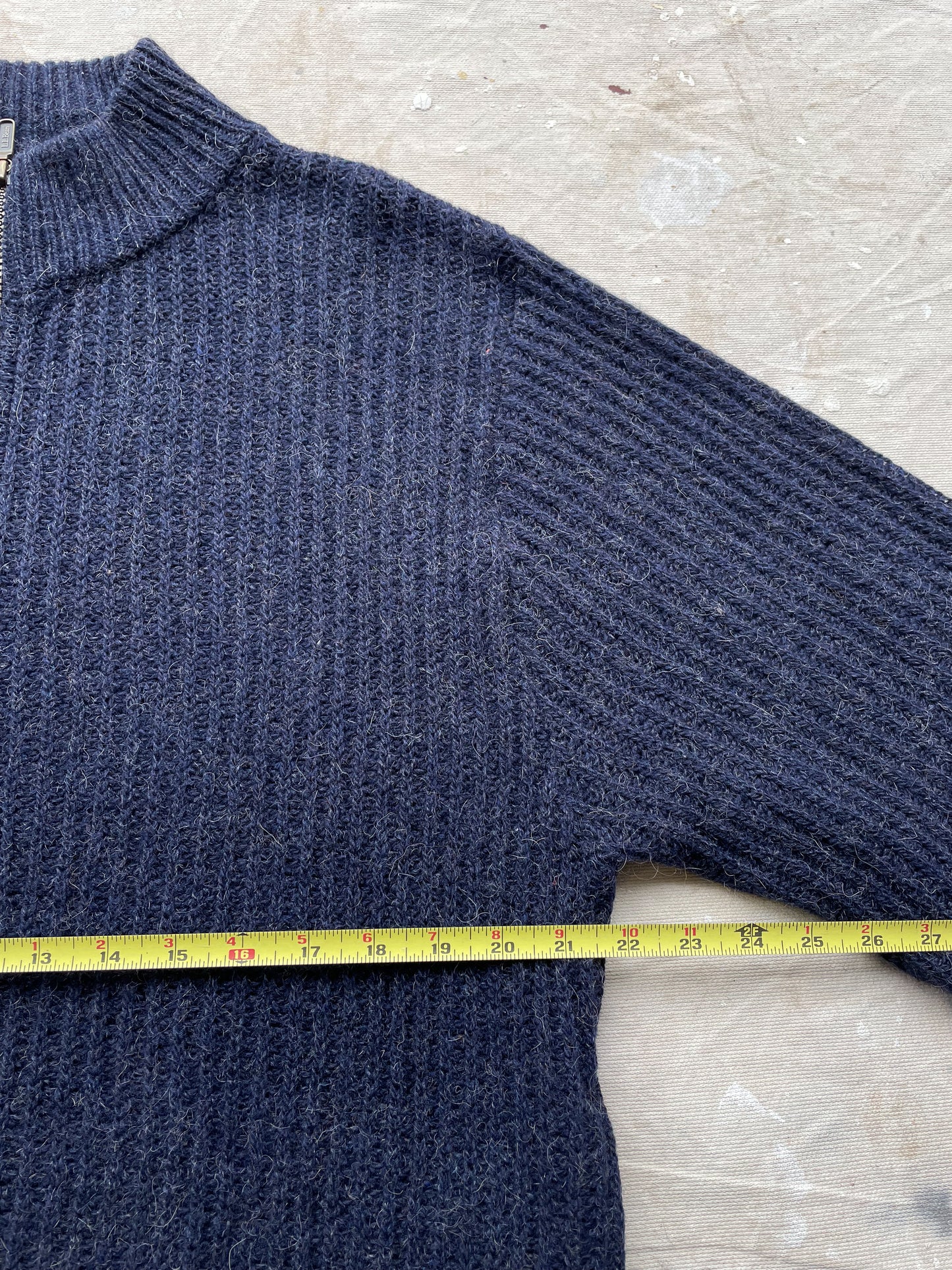 L.L. Bean Alpaca Blend Zip Sweater—[M]